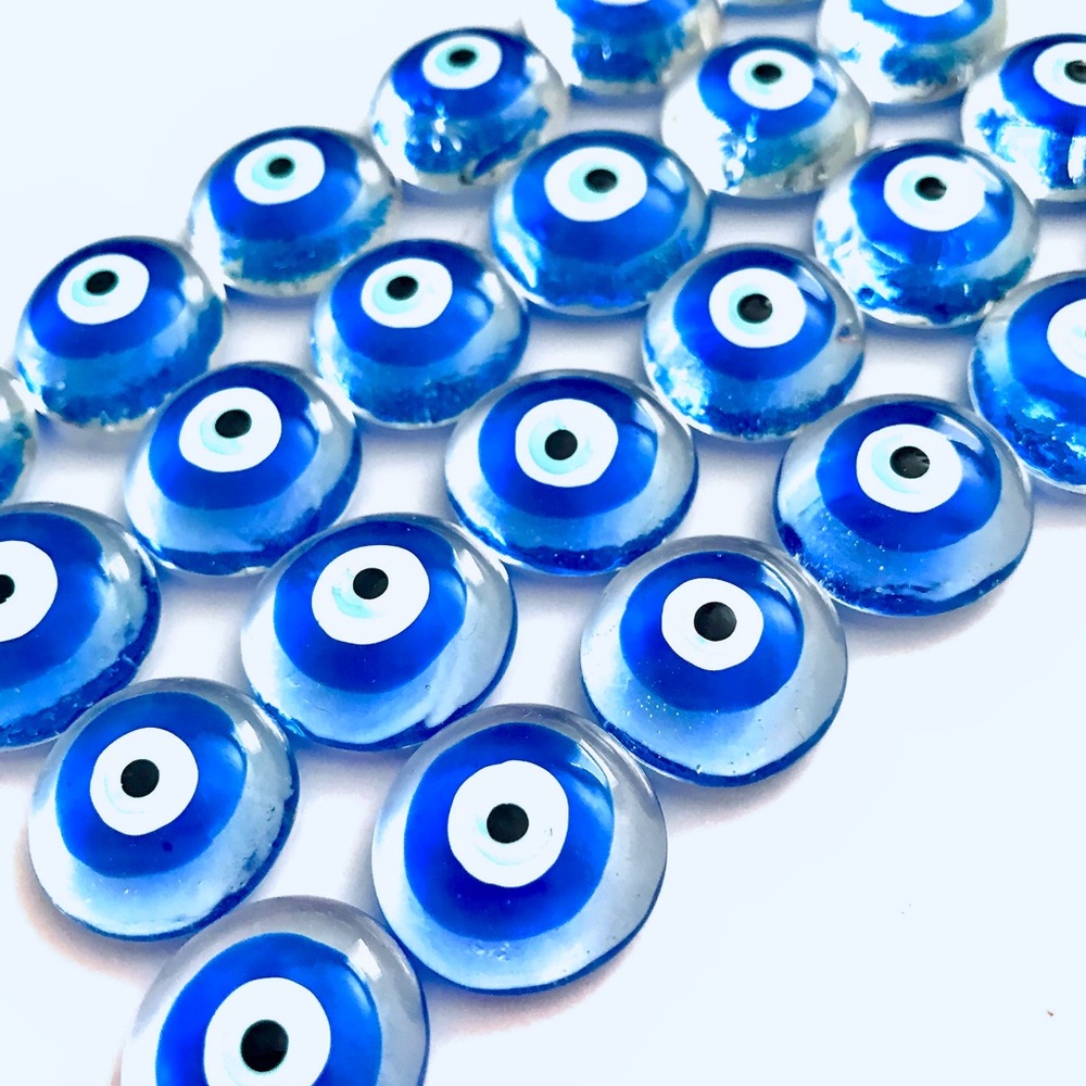 Set 24 Evil Eye Party Favor Decoration Craft Hand Painted - Picture 2 of 2